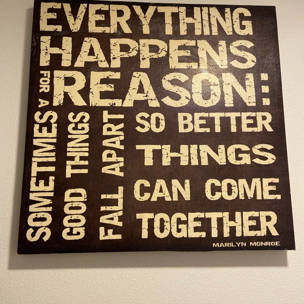Quote painting 25” x 25”